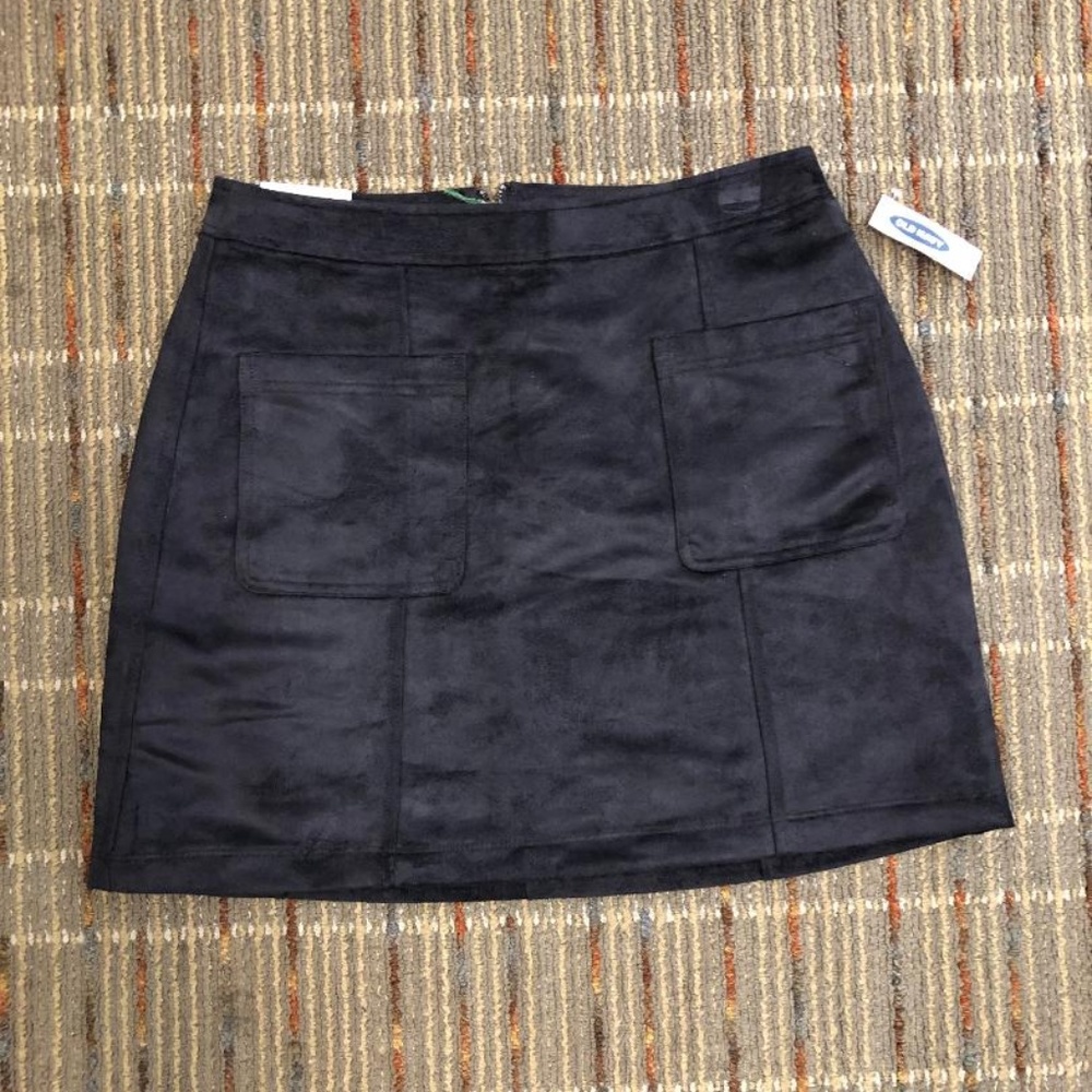 Old Navy Suede Dark Grey Skirt